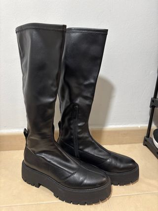 Botas altas negras plataforma
