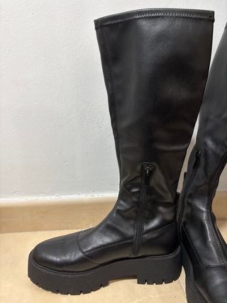 Botas altas negras plataforma