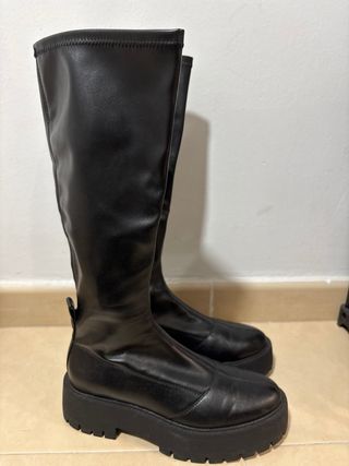Botas altas negras plataforma