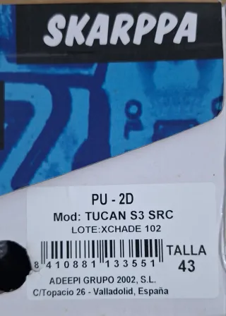 Botas de seguridad Skarppa Tucan