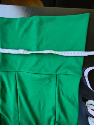 Falda Flamenca Salón Talla 10 Verde