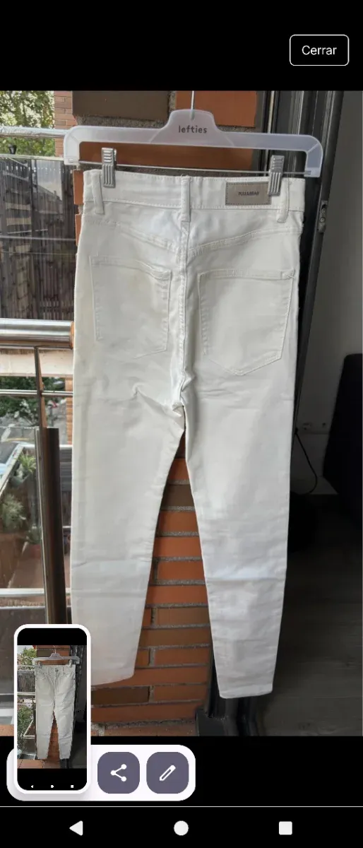 Jeans blancos Pull&Bear mujer