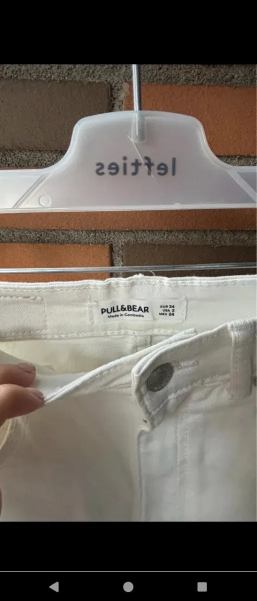 Jeans blancos Pull&Bear mujer