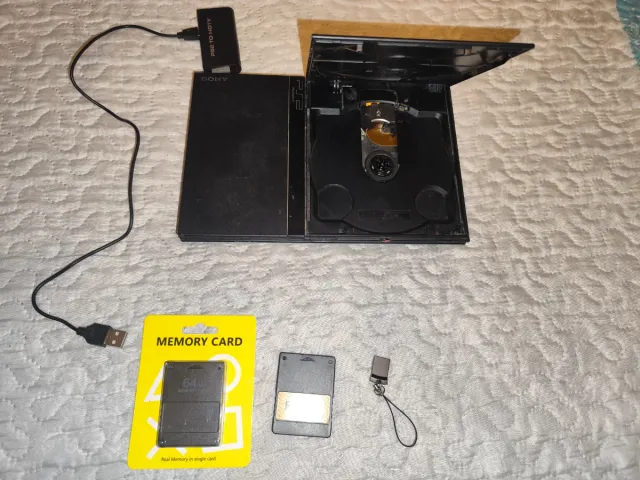 PlayStation 2 con juegos USB y 2 Memory Card