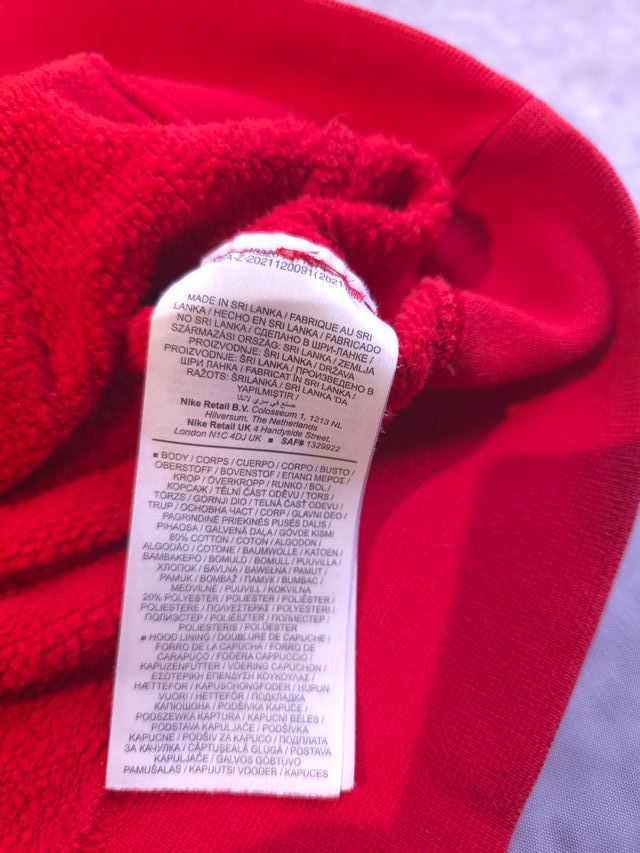 Sudadera Nike Roja Talla M Ref-92400