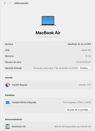 MACBOOK AIR M3 13" 16-DDR5__512-SSD