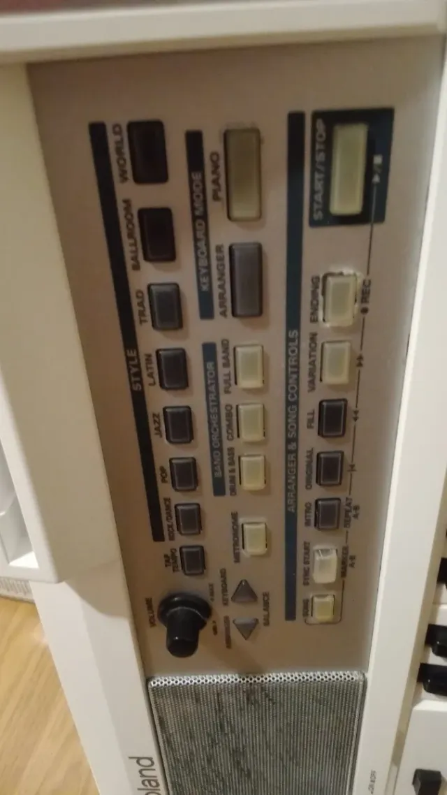 Roland E-09W Teclado Interactivo Blanco