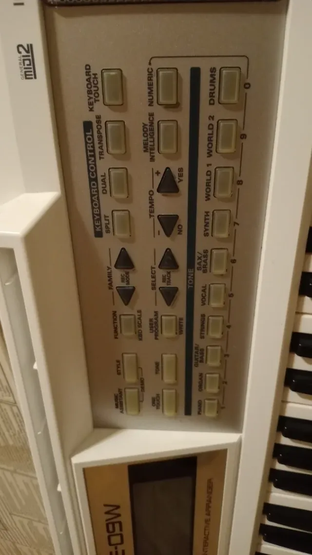 Roland E-09W Teclado Interactivo Blanco