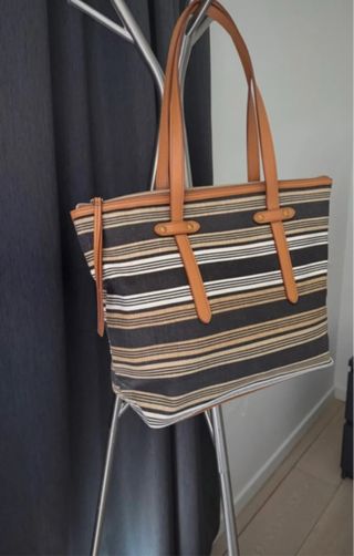 Borsa Fossil a righe