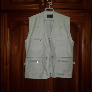 Chaleco Duke Talla M Bolsillos Beige