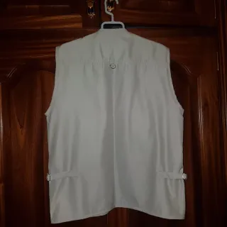 Chaleco Duke Talla M Bolsillos Beige