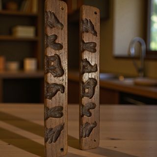 Antichi stampi biscotti olandesi intagliati