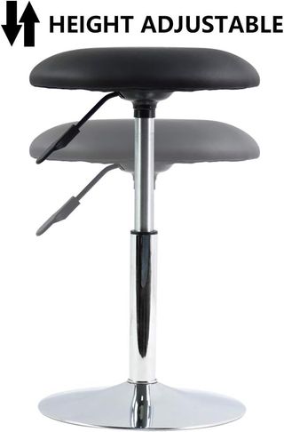 Taburete Trabajo Regulable Negro