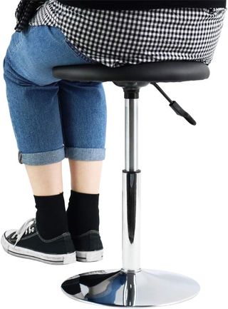 Taburete Trabajo Regulable Negro