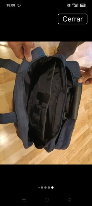 Maletín ejecutivo con ruedas azul