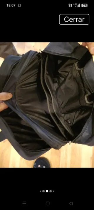 Maletín ejecutivo con ruedas azul