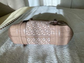 DKNY Borsa Spalla Logo Monogram Beige Pelle Y2K