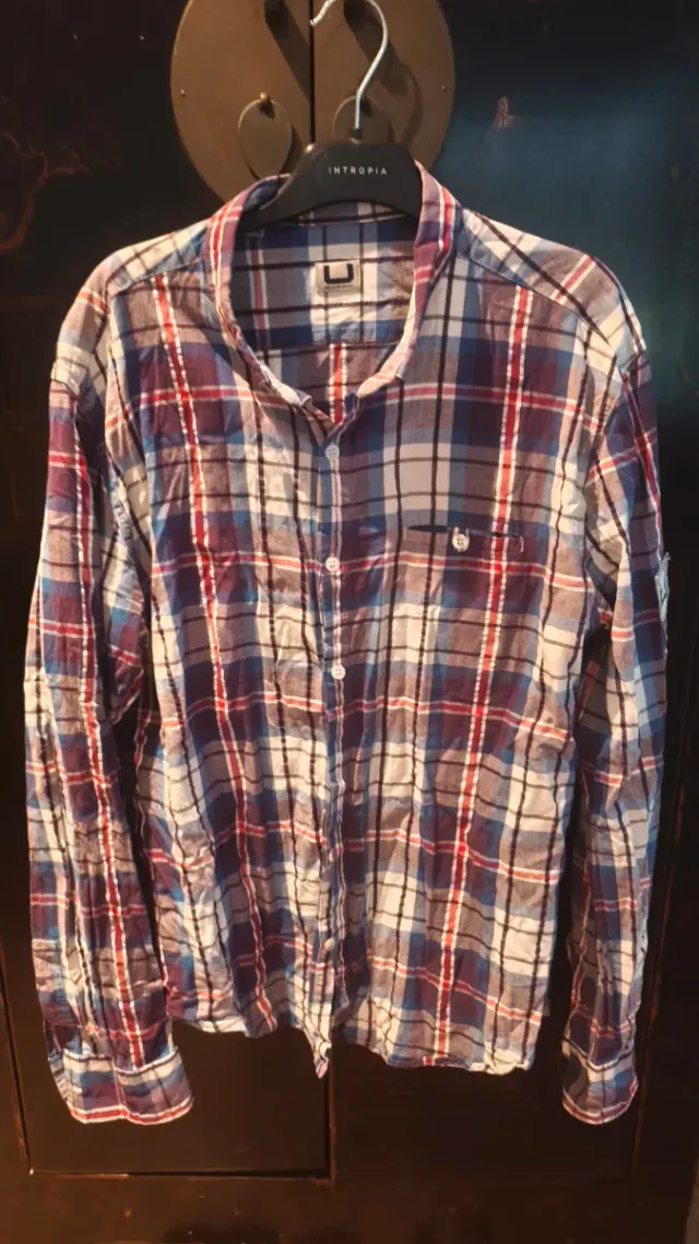 Camisa Intropia cuadros multicolor