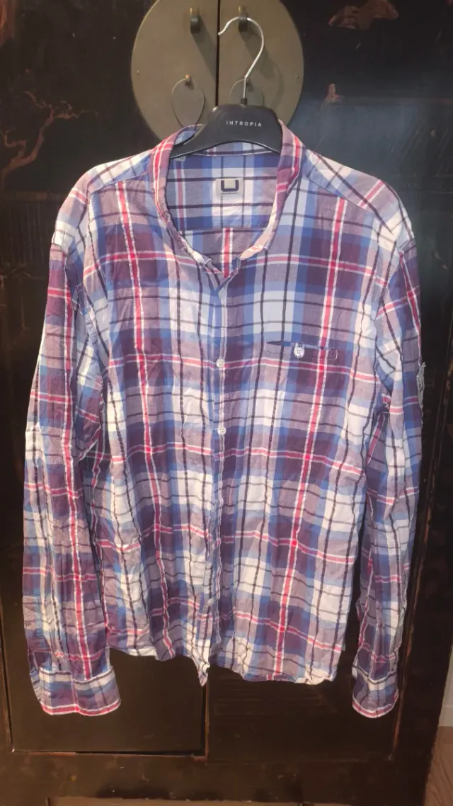 Camisa Intropia cuadros multicolor