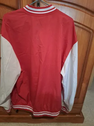 Chaqueta Béisbol Roja y Blanca Talla XXL
