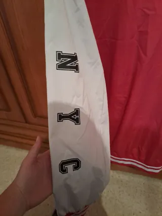 Chaqueta Béisbol Roja y Blanca Talla XXL