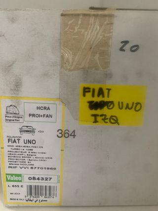 Faros delanteros Fiat Uno Turbo Fase 2