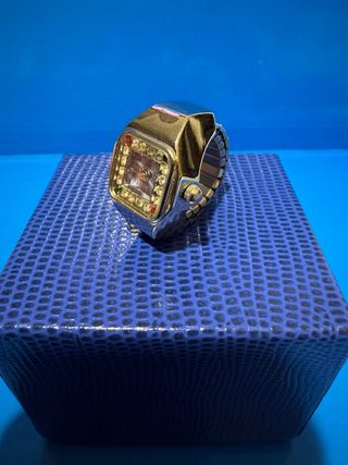 Orologio ad anello con strass