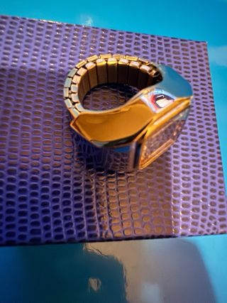 Orologio ad anello con strass