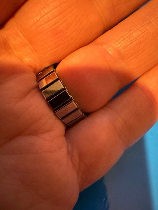 Orologio ad anello con strass