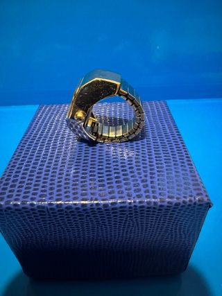 Orologio ad anello con strass
