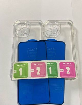 2 Fundas y 2 Protectores iPhone 13 Pro