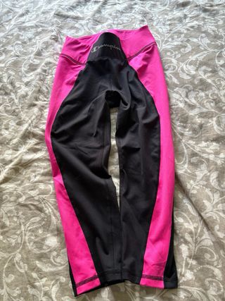 Mallas Champion Mujer Negro y Rosa