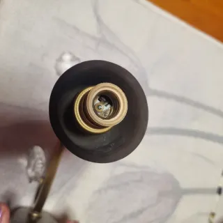 Aplique Bronce Antiguo Italiano Cristales