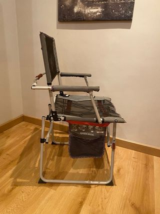 3 Sillas de camping plegables Quechua Comfort