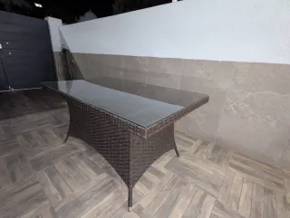 Mesa de jardín patio + 4 sillas