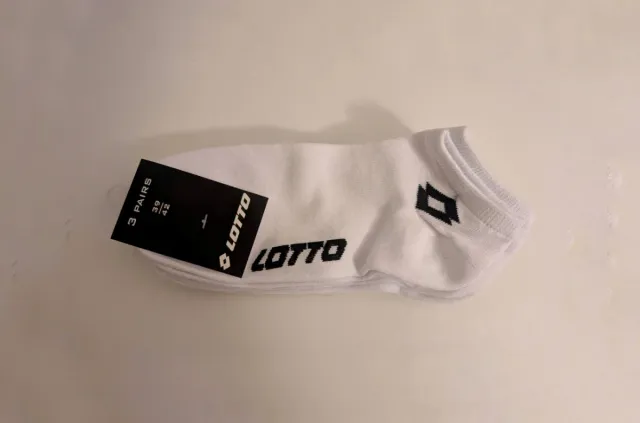 Calcetines Lotto Blancos Talla 39-42 (3 Pares)