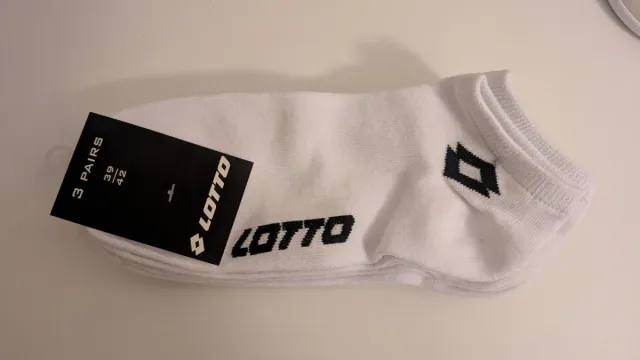 Calcetines Lotto Blancos Talla 39-42 (3 Pares)