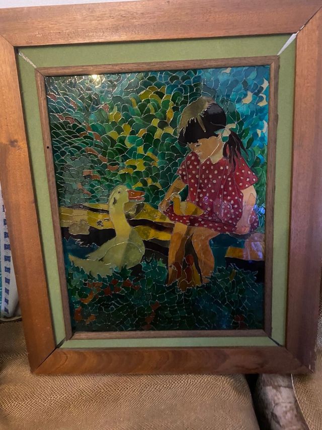 cuadros de vidrio con luz