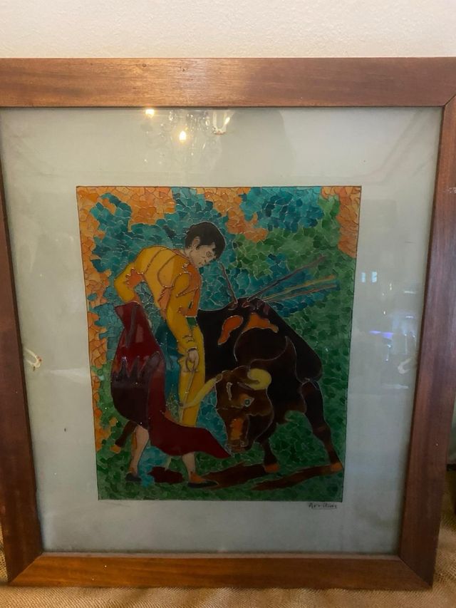 cuadros de vidrio con luz