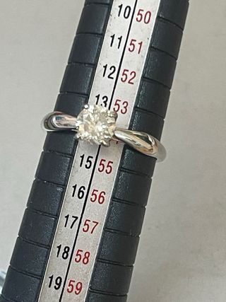 Anillo Oro 18k Diamante 0.61 Ct SI2/F