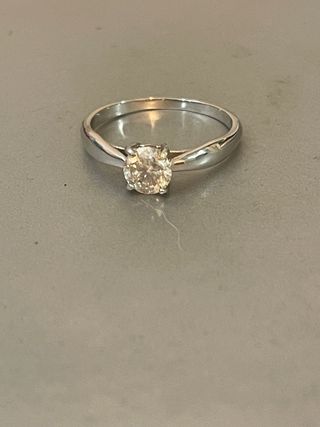 Anillo Oro 18k Diamante 0.61 Ct SI2/F