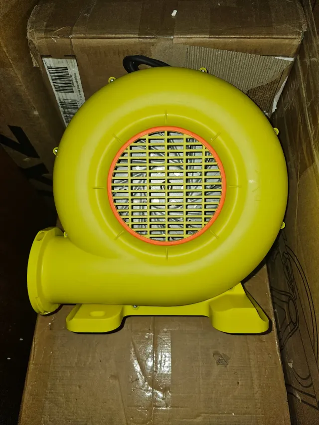 Soplador Aire Castillo Hinchable Amarillo