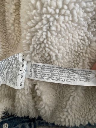 Chaqueta vaquera de borrego Lefties talla S