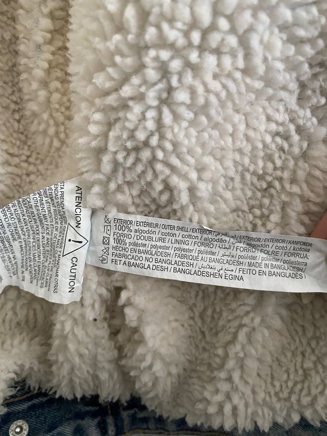 Chaqueta vaquera de borrego Lefties talla S