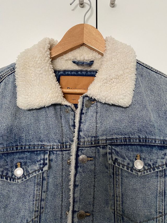 Chaqueta vaquera de borrego Lefties talla S