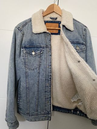 Chaqueta vaquera de borrego Lefties talla S