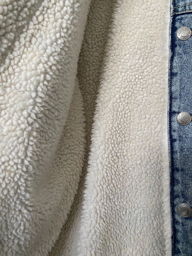 Chaqueta vaquera de borrego Lefties talla S