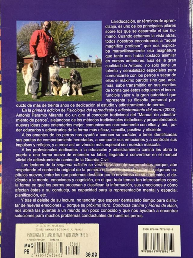 Psicología del aprendizaje y adiestramiento del...