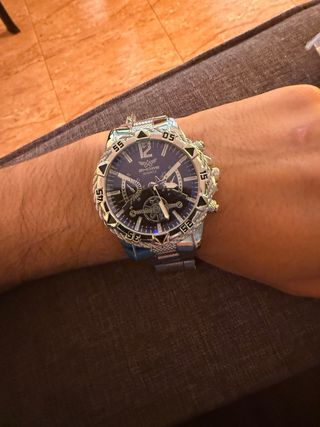 Reloj ZHOWE Azul y Plateado