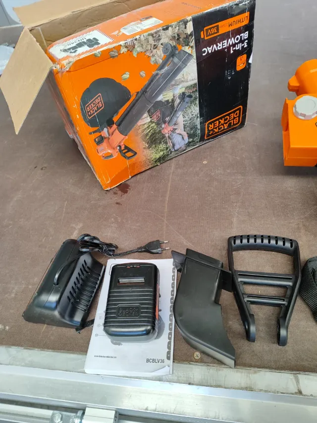 Black+Decker Soplador, triturador y aspirador 36v